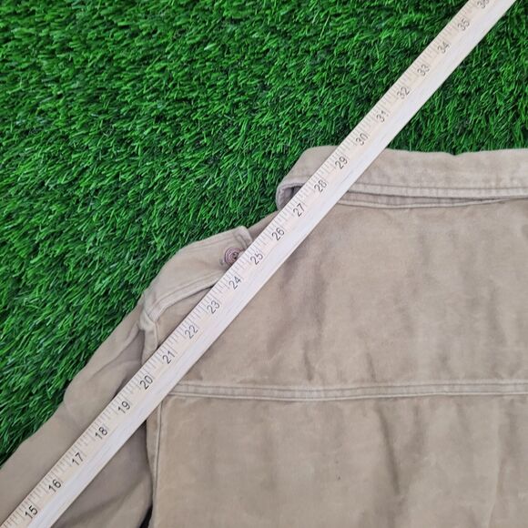 Vintage 70s MOD Hippie Jacket Womens Large 22x26 Beige - Picture 3 of 13